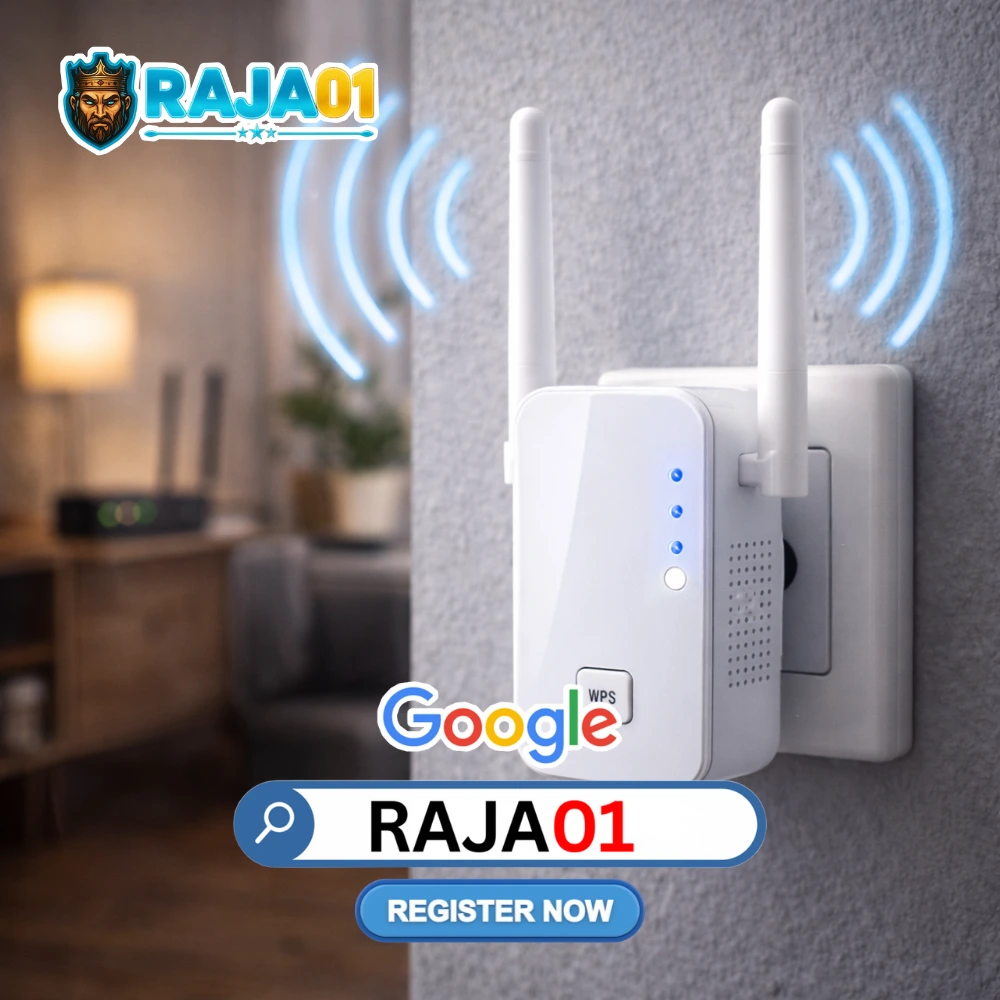 RAJA01 ✦︎ Penguat Sinyal WiFi Repeater Internet Stabil